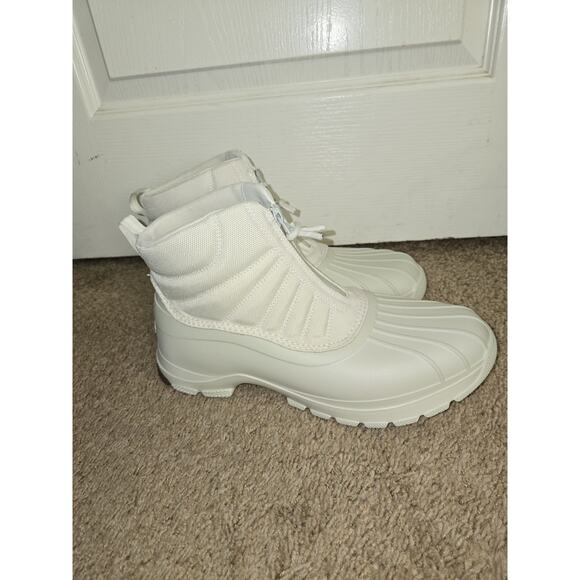 Sperry Women’s Duck Float Zip Seacycled Snow Boot Ivory Size 12 Memory Foam New - Picture 3 of 7